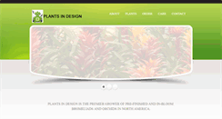 Desktop Screenshot of plantsindesign.com